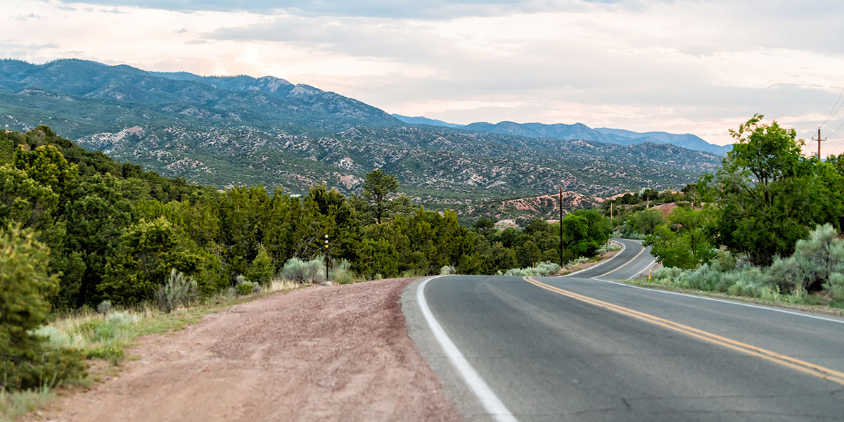 Winding Santa Fe Road